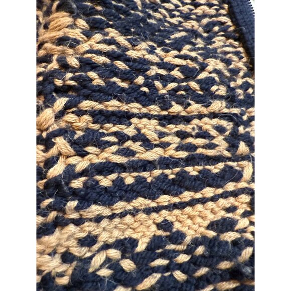 Yigal Azrouel M Mohair Wool Alpaca Chunky Knit Long Cardigan Coat Geometric Zip - Picture 10 of 16